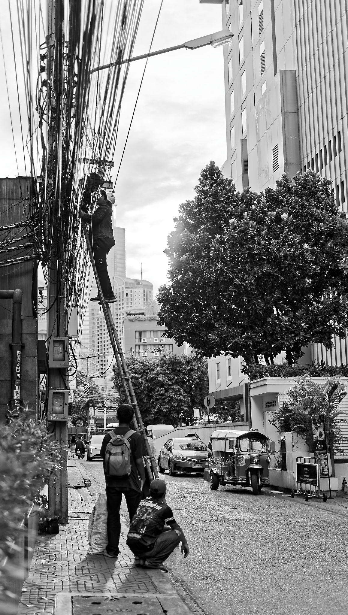 Straßenszene in Bangkok
